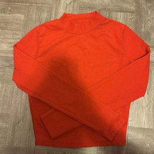 Crop top with glitter size xs